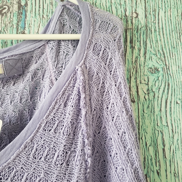 We The Free Thien's Hacci Top in Periwinkle - Picture 4 of 8